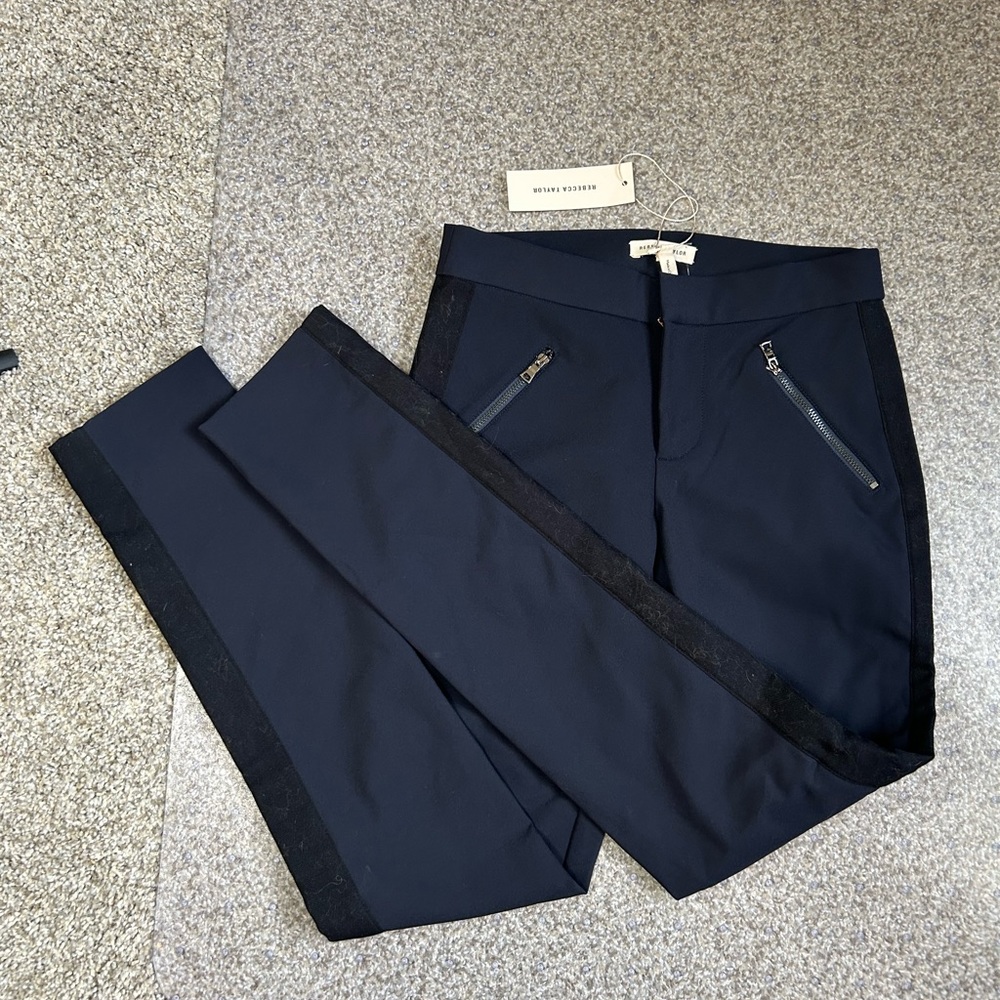 Rebecca Taylor Blue Skinny Pants with Tailored Fit